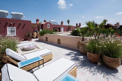 Riad in the medina marrakech