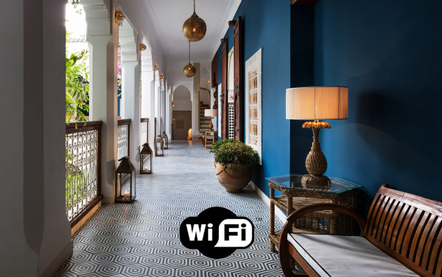 Free Wi-Fi at Riad Les Yeux Bleus